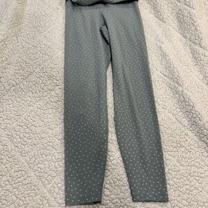 Nike Gray and White Geometric Leggings